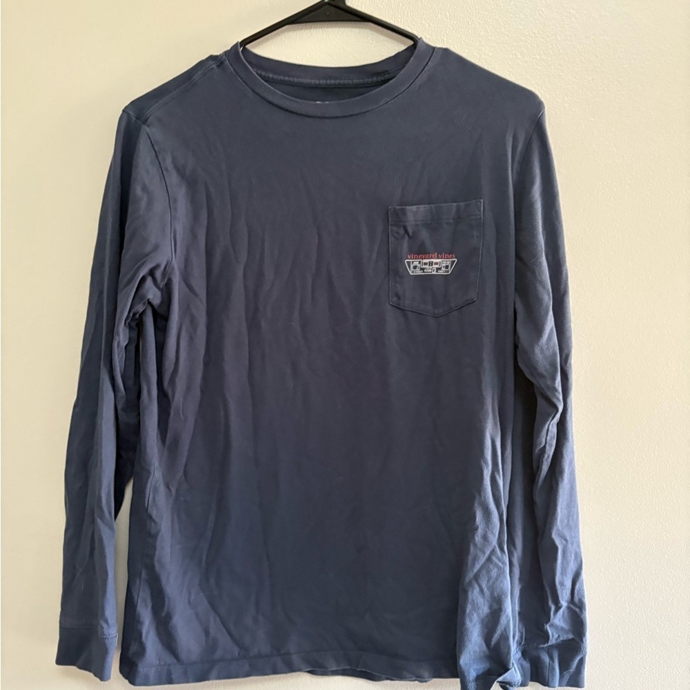 Vineyard Vines Navy Long Sleeve Tee